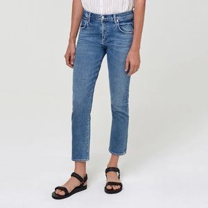 New Citizens of Humanity Elsa Mid Rise Slim Starry Night, Size 25